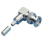 Amphenol, Plug Cable Mount BNC Connector, 50Ω, Crimp Termination, Right Angle Body