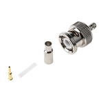 Amphenol, Plug Cable Mount BNC Connector, 50Ω, Crimp Termination, Straight Body