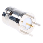 Amphenol, jack PCB Mount BNC Connector, 50Ω, Through Hole Termination, Straight Body