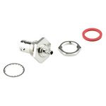 Amphenol RF, jack Panel Mount BNC Connector, 50Ω, Crimp Termination, Straight Body