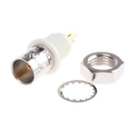 Amphenol, jack Panel Mount BNC Connector, 75Ω, Solder Termination, Straight Body
