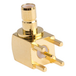 Amphenol, jack Through Hole SMB Connector, 50Ω, Solder Termination, Right Angle Body