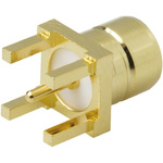 Amphenol, jack Through Hole SMB Connector, 75Ω, Solder Termination, Straight Body