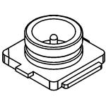 Molex, jack Surface Mount MCX Connector, Solder Termination, Straight Body
