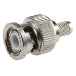 Telegartner, Plug Cable Mount BNC Connector, 50Ω, Crimp Termination, Straight Body