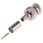 Telegartner, Plug Cable Mount BNC Connector, 75Ω, Crimp Termination, Straight Body