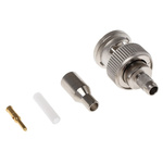 Telegartner, Plug Cable Mount BNC Connector, 75Ω, Crimp Termination, Straight Body
