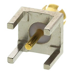TE Connectivity AMP Series, Plug Through Hole MCX Connector, 50Ω, Solder Termination, Straight Body