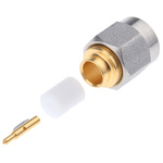 TE Connectivity, Plug Cable Mount SMA Connector, 50Ω, Solder Termination, Straight Body