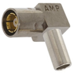 TE Connectivity, Plug Cable Mount SMB Connector, 50Ω, Crimp Termination, Right Angle Body