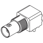 Molex BNC Series, jack PCB Mount BNC Connector, 50Ω, Through Hole Termination, Right Angle Body