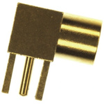 Molex MMCX Series, jack Through Hole MMCX Connector, 50Ω, Solder Termination, Right Angle Body