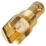 Amphenol RF HD-BNC Series, jack Edge Mount HD-BNC Connector, 75Ω, Edge Mount Termination, Straight Body