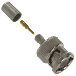 TE Connectivity, Plug Cable Mount BNC Connector, 50Ω, Crimp Termination, Straight Body