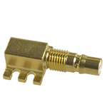 Amphenol RF, jack PCB Mount QMA Connector, Solder Termination, Right Angle Body