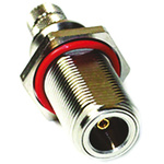 Amphenol RF, jack Cable Mount N Connector, 50Ω, Crimp Termination, Straight Body