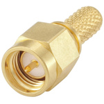 Rosenberger SMA Series, Plug Cable Mount SMA Connector, 50Ω, Crimp Termination, Straight Body