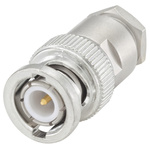 Rosenberger BNC Series, Plug Cable Mount BNC Connector, 50Ω, Clamp Termination, Straight Body