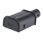Staubli XBWB-P Series, jack PCB Mount BNC Connector, Through Hole Termination, Right Angle Body