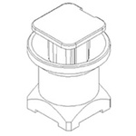 Radiall, Plug Surface Mount SMP Connector, 50Ω, Surface Mount Termination, Straight Body