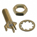 Cinch SMA Series, jack Edge Mount SMA Connector, 50Ω, Solder Termination, Straight Body