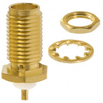 Cinch Connectors SMA Series, jack Panel Mount SMA Connector, 50Ω, Solder Termination, Straight Body