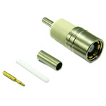 Interface Connectors 2100 Series, jack Cable Mount Type 43 Connector, 75Ω, Crimp Termination, Straight Body