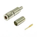 Interface Connectors, Plug Cable Mount BT54 Connector, 75Ω, Crimp Termination, Straight Body