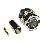 Interface Connectors, Plug Cable Mount BNC Connector, 75Ω, Crimp Termination, Straight Body