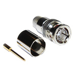 COAX Connectors, Plug Cable Mount BNC Connector, 75Ω, Crimp Termination, Straight Body