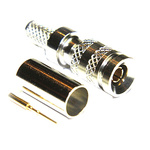 COAX Connectors, Plug Cable Mount 1.0/2.3 Connector, 75Ω, Crimp Termination, Straight Body