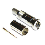 COAX Connectors, Plug Cable Mount Micro BNC Connector, 75Ω, Crimp Termination, Straight Body