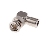 Telegartner, Plug Cable Mount BNC Connector, 75Ω, Clamp Termination, Right Angle Body