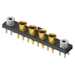 Samtec GRF1-J Series, jack PCB Mount MMCX Connector, 50Ω, Threaded Termination, Straight Body