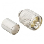 Amphenol RF, Plug Cable Mount UHF Connector, Crimp Termination, Straight Body