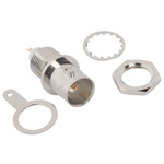 Amphenol RF BNC Series, jack Panel Mount BNC Connector, 75Ω, Solder Termination, Straight Body