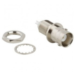 Amphenol RF BNC Series, jack Panel Mount BNC Connector, 50Ω, Solder Termination, Straight Body