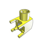 Samtec MCX Series, jack Through Hole MCX Connector, 50Ω, Solder Termination, Right Angle Body