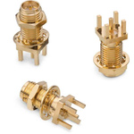Wurth Elektronik WR-RPSMA Series, jack PCB Mount SMA Connector, Solder Termination, Straight Body