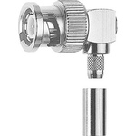 Telegartner, Plug Cable Mount BNC Connector, 50Ω, Crimp Termination, Right Angle Body