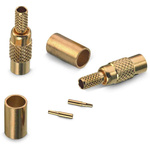 Wurth Elektronik WR-MMCX Series, jack Cable Mount MMCX Connector, 50Ω, Crimp Termination, Straight Body