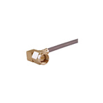 Huber+Suhner 16_SMA-50-3-106/111_NE Series, Plug Cable Mount SMA Connector, 50Ω, Crimp Termination, Right Angle Body