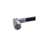 Huber+Suhner 16_N-50-7-31/133_NE Series, Plug Cable Mount N Connector, 50Ω, Crimp Termination, Right Angle Body