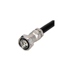 Huber+Suhner 11_716-50-12-50/033_-E Series, Plug Cable Mount, 50Ω, Solder Termination, Straight Body