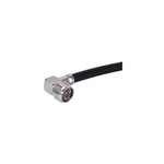 Huber+Suhner 16_N-50-7-77/133_NE Series, Plug Cable Mount N Connector, 50Ω, Crimp Termination, Right Angle Body