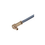 Huber+Suhner 16_MMCX-50-2-13/111_OE Series, Plug Cable Mount MMCX Connector, 50Ω, Solder Termination, Right Angle Body