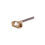 Huber+Suhner 16_SMA-50-2-106/111_NH Series, Plug Cable Mount SMA Connector, Crimp Termination, Right Angle Body