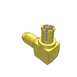 Samtec MMCX7 Series, Plug Cable Mount MMCX Connector, 75Ω, Cable Termination, Right Angle Body