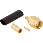 Amphenol RF 132114RP Series, Plug Cable Mount SMA Connector, 50Ω, Crimp Termination, Straight Body