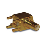 Amphenol RF 142146 Series, jack PCB Mount, 50Ω, Through Hole Termination, Right Angle Body